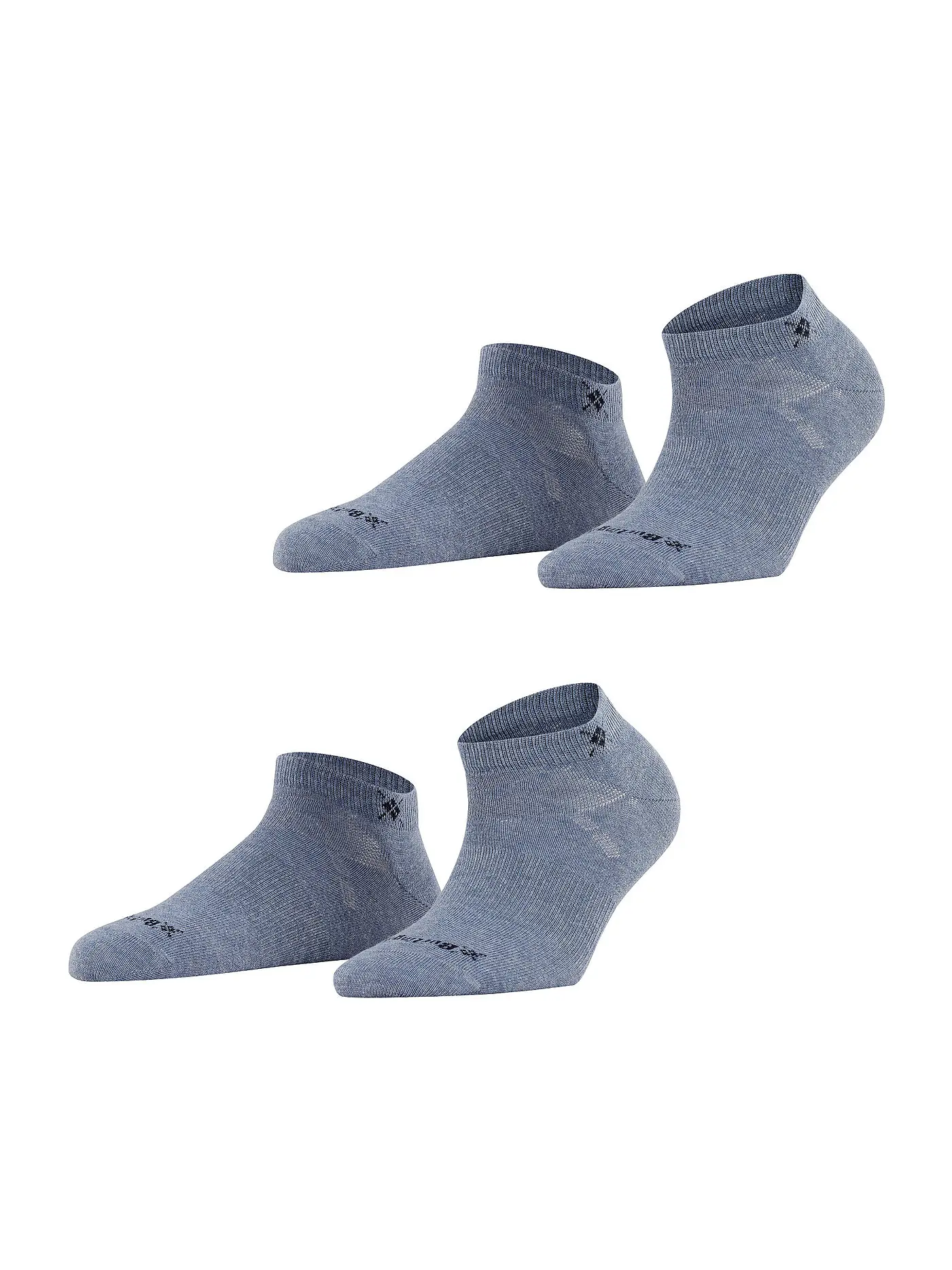 BURLINGTON | Damen Sneaker-Socken 2er Pkg. EVERYDAY 36-41 light blue | blau